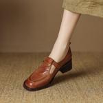 Handcrafted Genuine Leather Women's Shoes: Elegant Luxury Craftsmanship(Etx0863TX573-6)