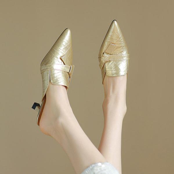 Elegant Handcrafted Genuine Leather Women's Shoes(Etx0863TX501-6)