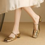 Handcrafted Leather Women's Shoes: Luxurious Elegance in Quality(Etx0863TX539-6)