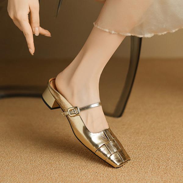 Handcrafted Leather Women's Shoes: Luxurious Elegance in Quality(Etx0863TX539-6)