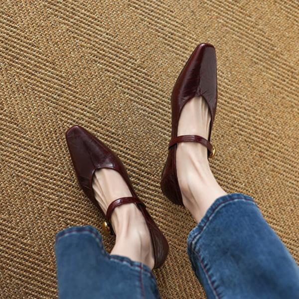 Handcrafted Luxury Leather Women's Shoes: Elegance Redefined(Etx0863TX656)