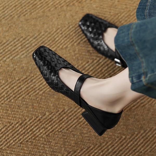 Exquisite Handcrafted Leather Women's Shoes for Elegant Living(Etx0863TX651)