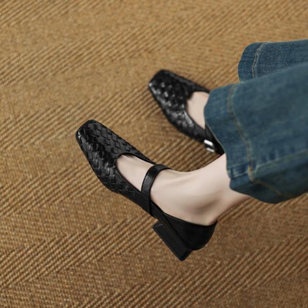 Exquisite Handcrafted Leather Women's Shoes for Elegant Living(Etx0863TX651)