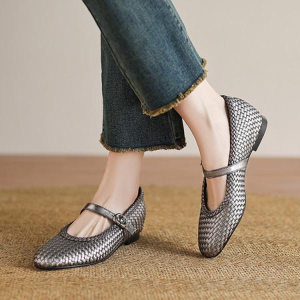 Handcrafted Genuine Leather Women's Shoes: Elegance in Every Stitch(Etx0863TX652)