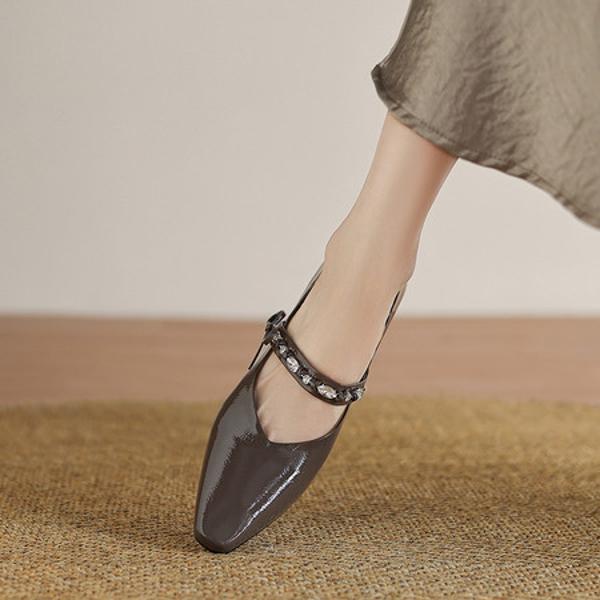 Handcrafted Leather Women’s Shoes - Luxurious Elegance(Etx0863TX655)