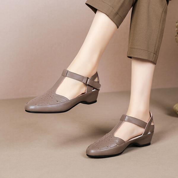 Elegant Handmade Leather Women’s Shoes of Exquisite Quality(Exinyimeik761)