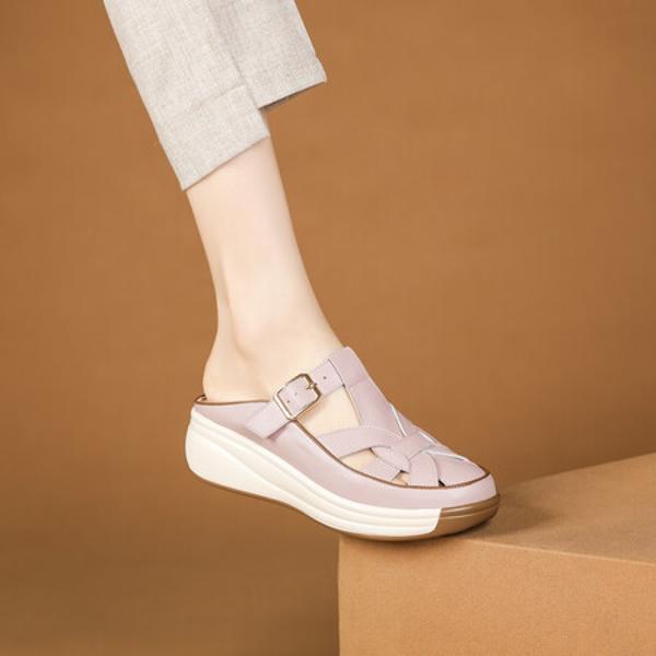 Handcrafted Genuine Leather Women's Shoes: Elegant Craftsmanship and Luxury Quality(Exinyimeik770)