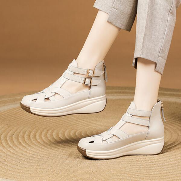 Exquisite Handcrafted Genuine Leather Women's Shoes for Luxurious Elegance(Exinyimeik775)