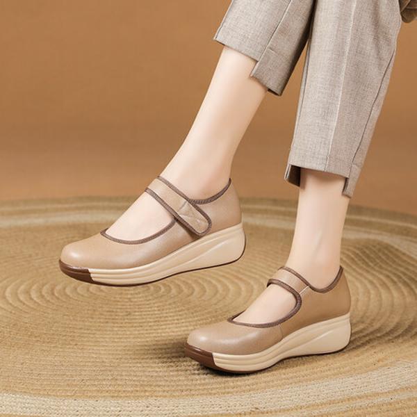 Elegant Handmade Leather Women's Shoes of Exquisite Quality(Exinyimeik782)