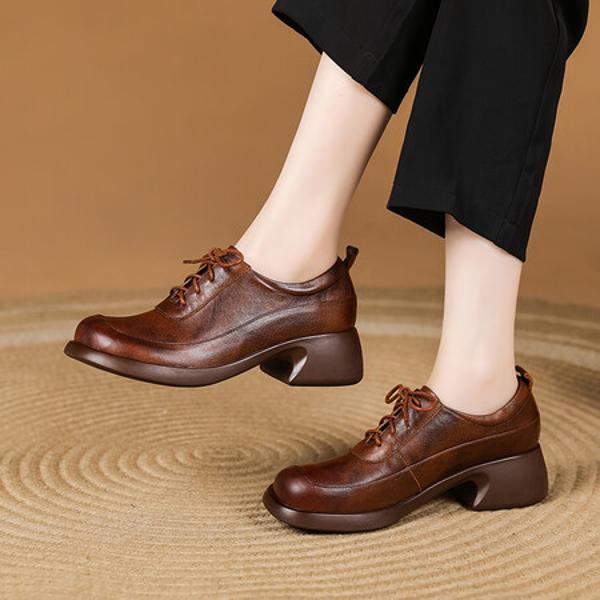 Handcrafted Luxury Leather Women's Shoes - Exquisite Elegance(Exinyimeik792)