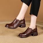 Handcrafted Luxury Leather Women's Shoes: Elegance Meets Artisan Craftsmanship(Exinyimeik793)