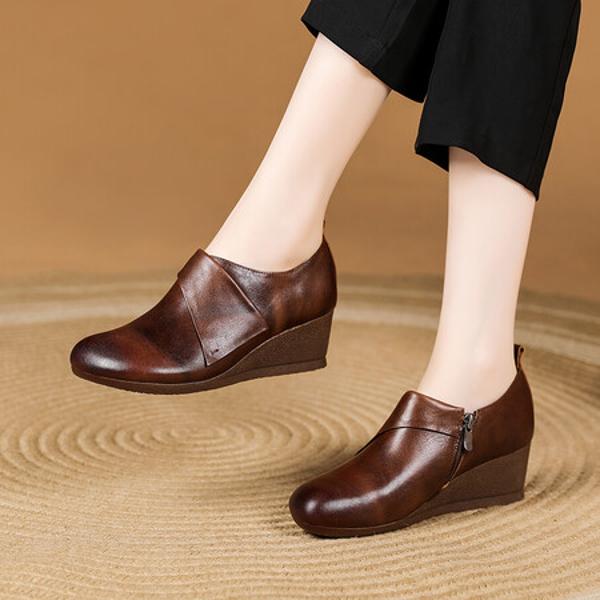 Exquisite Handmade Genuine Leather Women's Shoes for Luxurious Elegance(Exinyimeik796)