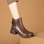 Handcrafted Leather Women's Shoes: Luxurious Elegance with Exquisite Craftsmanship(Exinyimeik810)