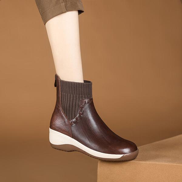 Luxury Handcrafted Genuine Leather Women's Shoes – Elegance in Every Stitch(Exinyimeik825)