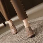 Exquisite Handmade Genuine Leather Women's Shoes - Luxury Craftsmanship Awaits(Exinyimeik829)