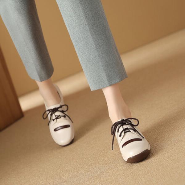 Elegantly Crafted Luxury Leather Handcrafted Women's Shoes(Exinyimeik831)