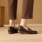 Handcrafted Luxury Leather Women's Shoes: Elegance in Every Stitch(Exinyimeik847)