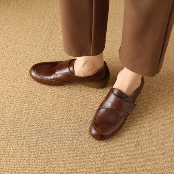 Handcrafted Leather Women's Shoes: Elegant Luxury(Exinyimeik854)