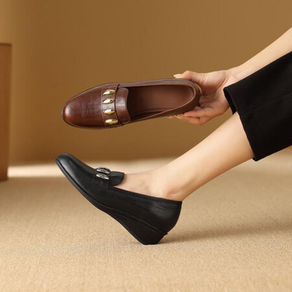 Handcrafted Luxury Leather Women's Shoes - Exquisite Craftsmanship & Elegance(Exinyimeik860)