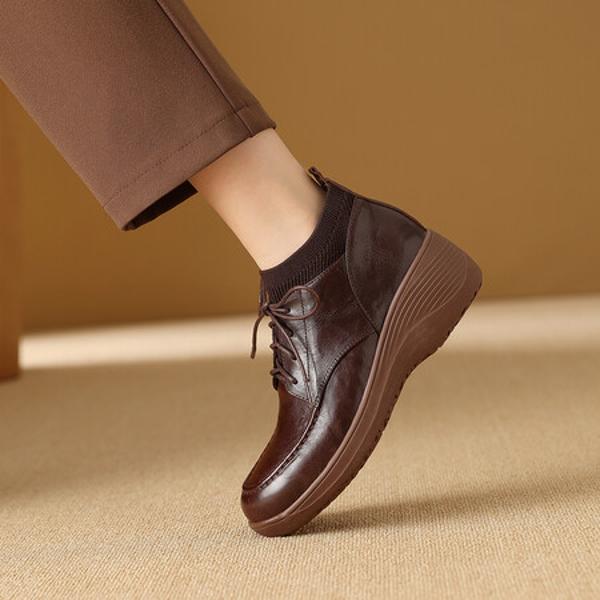 Exquisite Handcrafted Leather Women's Shoes - Luxury in Every Stitch(Exinyimeik865)