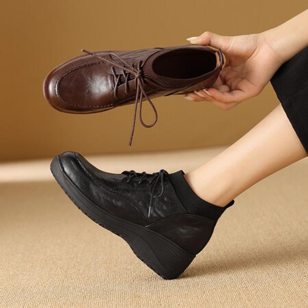 Exquisite Handcrafted Leather Women's Shoes - Luxury in Every Stitch(Exinyimeik865)