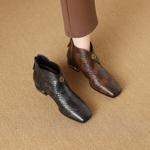 Elegant Handcrafted Genuine Leather Women's Shoes - Luxurious Quality Craftsmanship(Exinyimeik872)