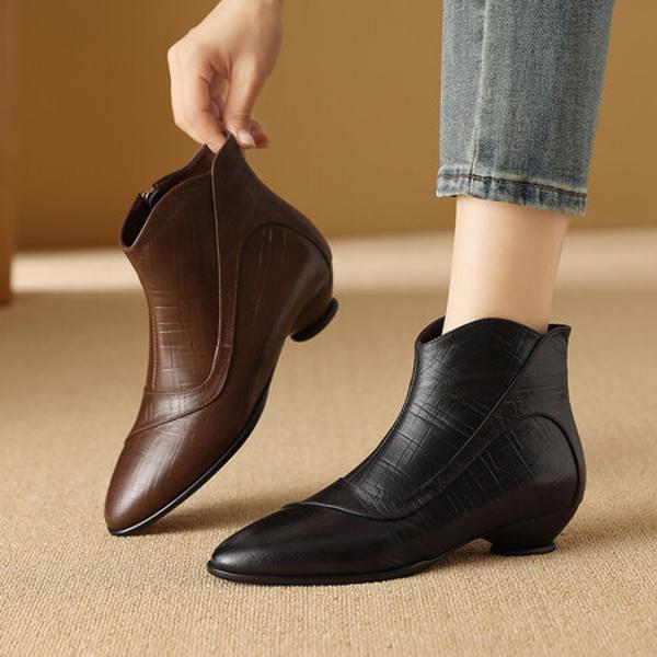 Luxurious Handmade Leather Women's Shoes: Crafted Elegance.(Exinyimeik875)