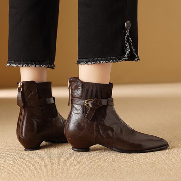 Luxury Handcrafted Genuine Leather Women's Shoes: Elegance Redefined(Exinyimeik878)