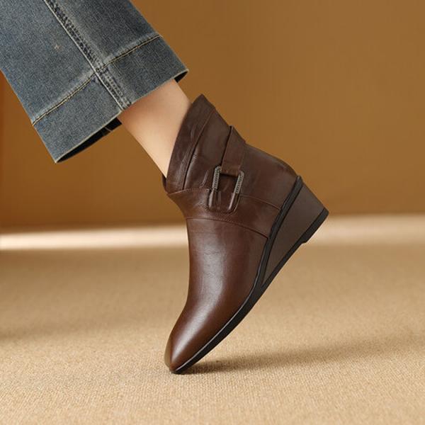 Luxurious Handmade Leather Shoes for Elegant Women(Exinyimeik879)