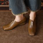 Exquisite Handmade Leather Women's Shoes: Luxurious Elegance in Craftsmanship(Exinyimeik886)