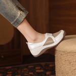 Handcrafted Luxury Leather Women's Shoes with Exquisite Craftsmanship(Exinyimeik892)