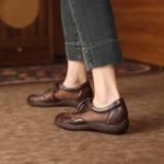 Elegant Handcrafted Genuine Leather Women's Shoes - Luxury Quality(Exinyimeik893)