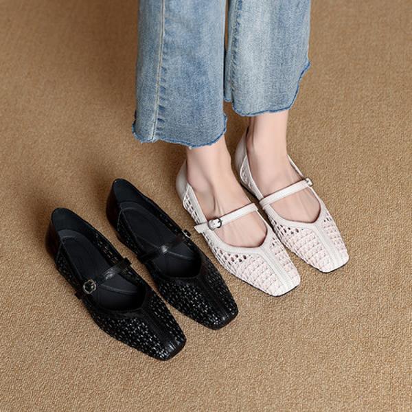 Handcrafted Leather Women's Shoes: Luxurious Elegance(Exinyimeik910)