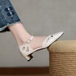 Handcrafted Luxury Leather Women's Shoes with Elegance(Exinyimeik916)