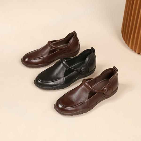 Elegant Handcrafted Genuine Leather Women's Shoes of Luxe Craftsmanship(Exinyimeik919)