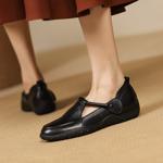 Elegant Handcrafted Genuine Leather Women's Shoes of Luxe Craftsmanship(Exinyimeik919)