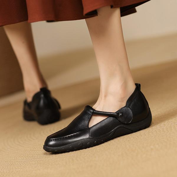 Elegant Handcrafted Genuine Leather Women's Shoes of Luxe Craftsmanship(Exinyimeik919)