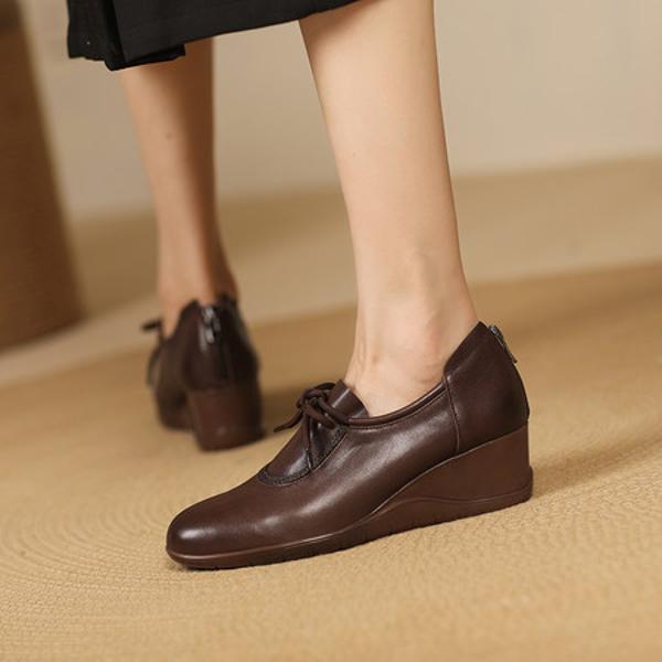 Elegant Handcrafted Genuine Leather Women's Shoes(Exinyimeik927)