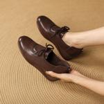 Elegant Handcrafted Genuine Leather Women's Shoes(Exinyimeik927)