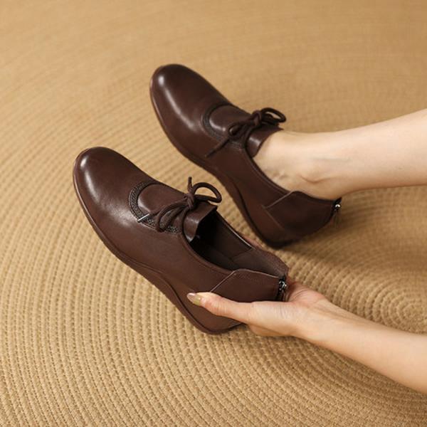 Elegant Handcrafted Genuine Leather Women's Shoes(Exinyimeik927)