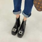 Handcrafted Genuine Leather Women's Shoes, Elegantly Luxurious(EyunshangxbM773)