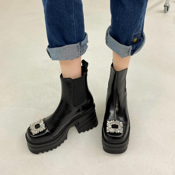 Handcrafted Genuine Leather Women's Shoes, Elegantly Luxurious(EyunshangxbM773)