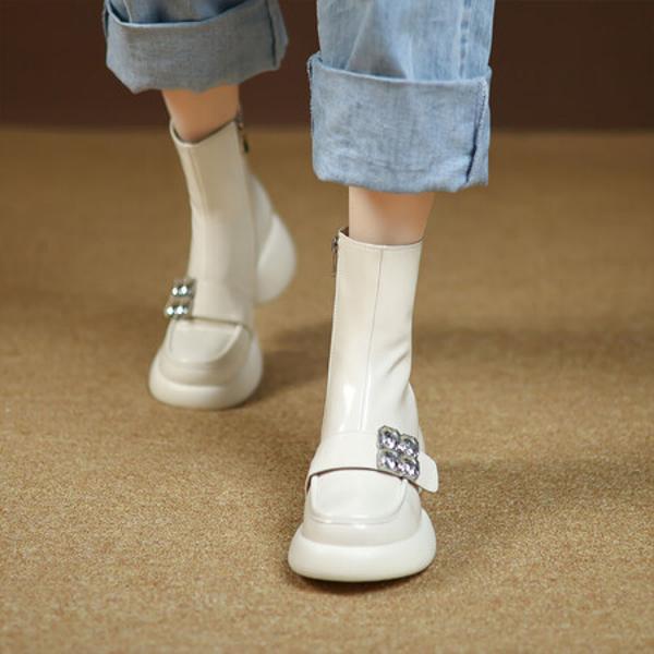 Handcrafted Luxury Leather Women's Shoes: Elegant Artistry and Quality(EyunshangxysC2969)