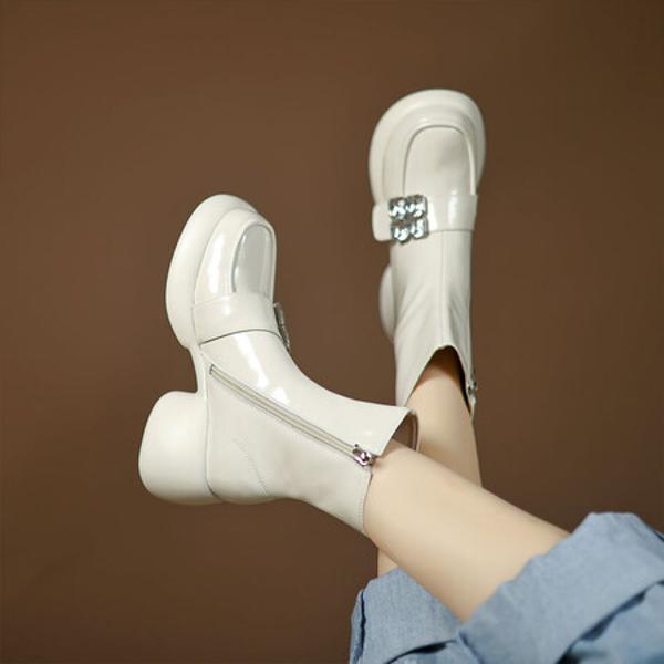 Handcrafted Luxury Leather Women's Shoes: Elegant Artistry and Quality(EyunshangxysC2969)