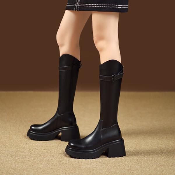 Handcrafted Luxury Leather Women's Shoes: Elegant Craftsmanship & Quality(EyunshangxysL8107)