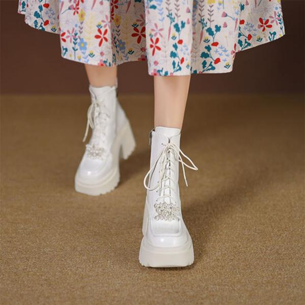 Handcrafted Luxury Leather Women's Shoes - Exquisite Quality & Elegant Design(EyunshangxysC2973-4)