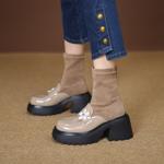 Handcrafted Luxury Genuine Leather Women's Shoes: A Blend of Elegance & Quality(EyunshangxZA2640)