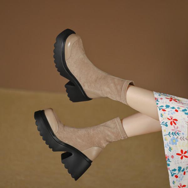 Handcrafted Luxury Genuine Leather Women's Shoes for Ultimate Elegance(EyunshangxZA2631)