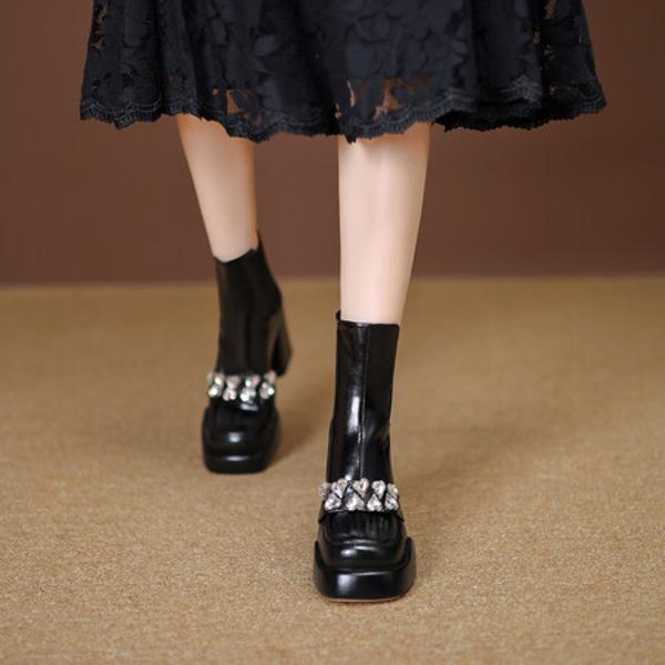 Exquisite Handcrafted Leather Women's Shoes: A Blend of Luxury and Elegance(EyunshangxCA2986)