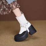 Handcrafted Luxury Leather Women's Shoes: Exquisite Craftsmanship(EyunshangxCA2991-1)